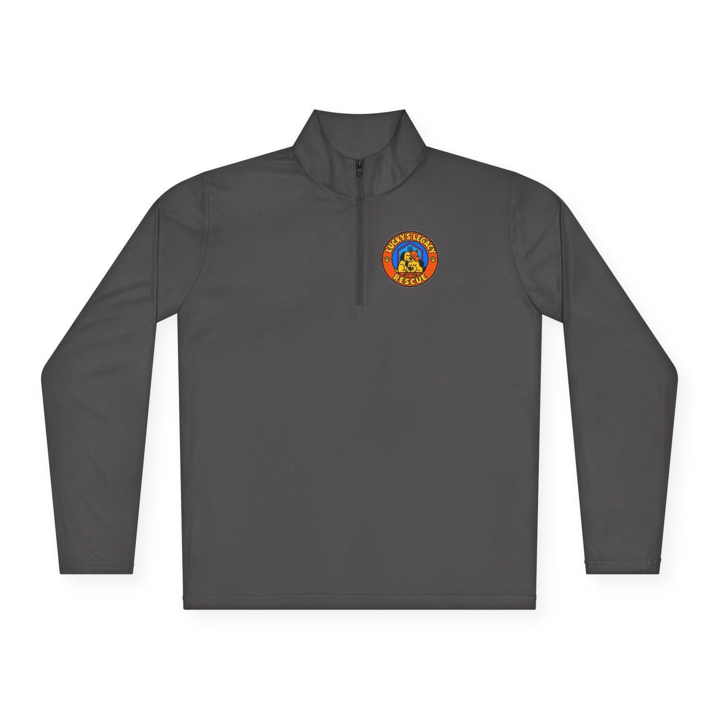 New!  Lucky's Legacy Quarter-Zip Pullover Updated Logo