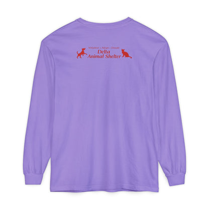 Delta Animal Shelter Dogs Valentine's Day Long Sleeve T-Shirt (Internal)