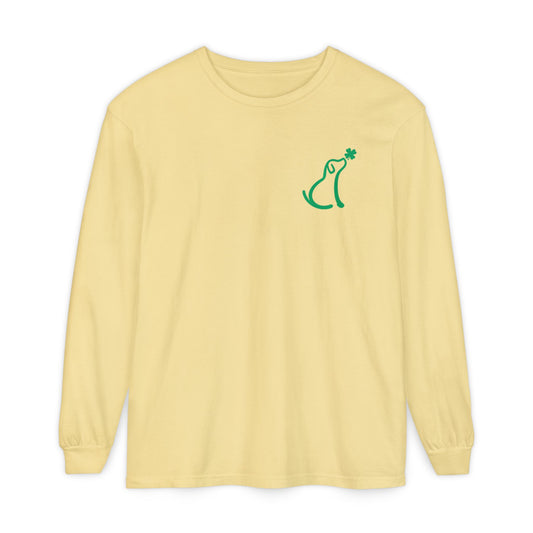 Staff Inventory Delta Animal Shelter Long Sleeve St. Patrick's Day Green Dog