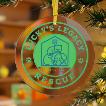 Lucky's Legacy Rescue Glass Ornaments