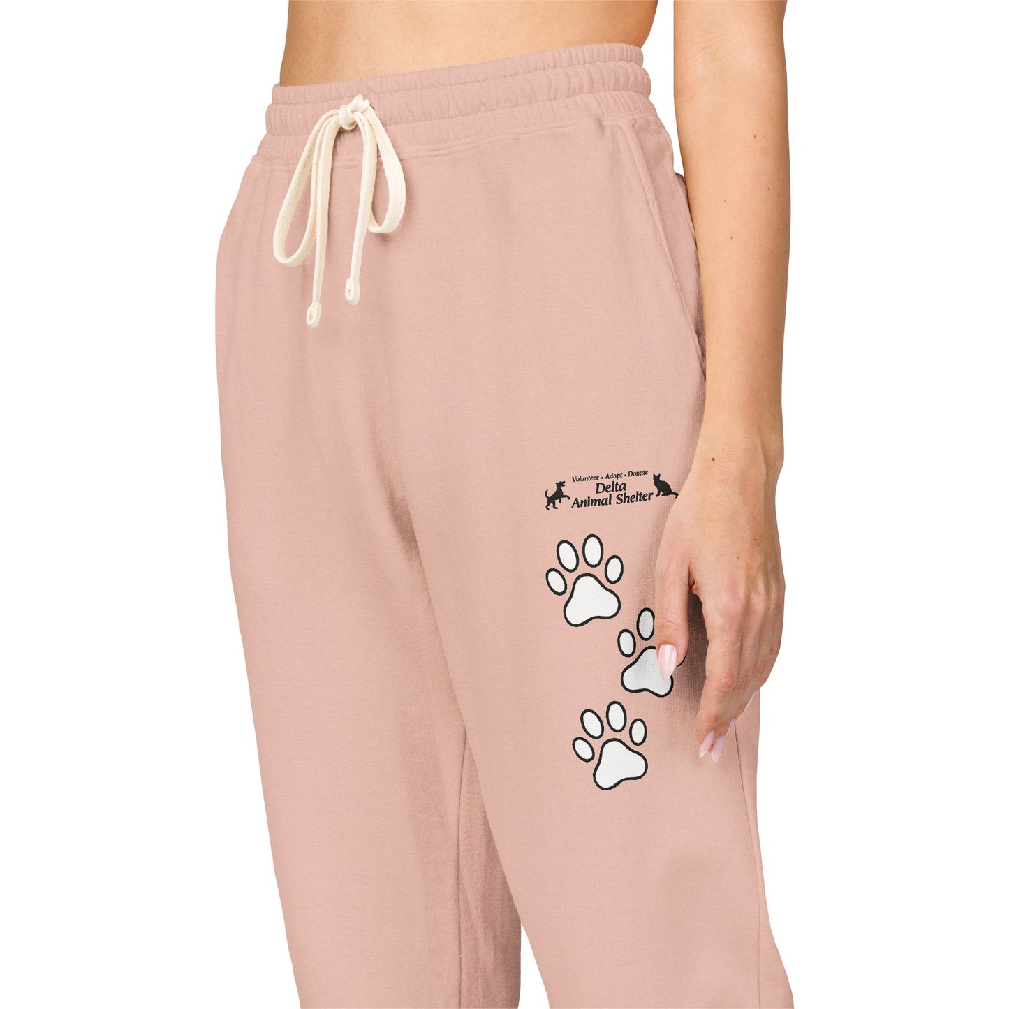 Staff Inventory Delta Animal Shelter Paw Print Sweatpants — Cozy Fleece Joggers
