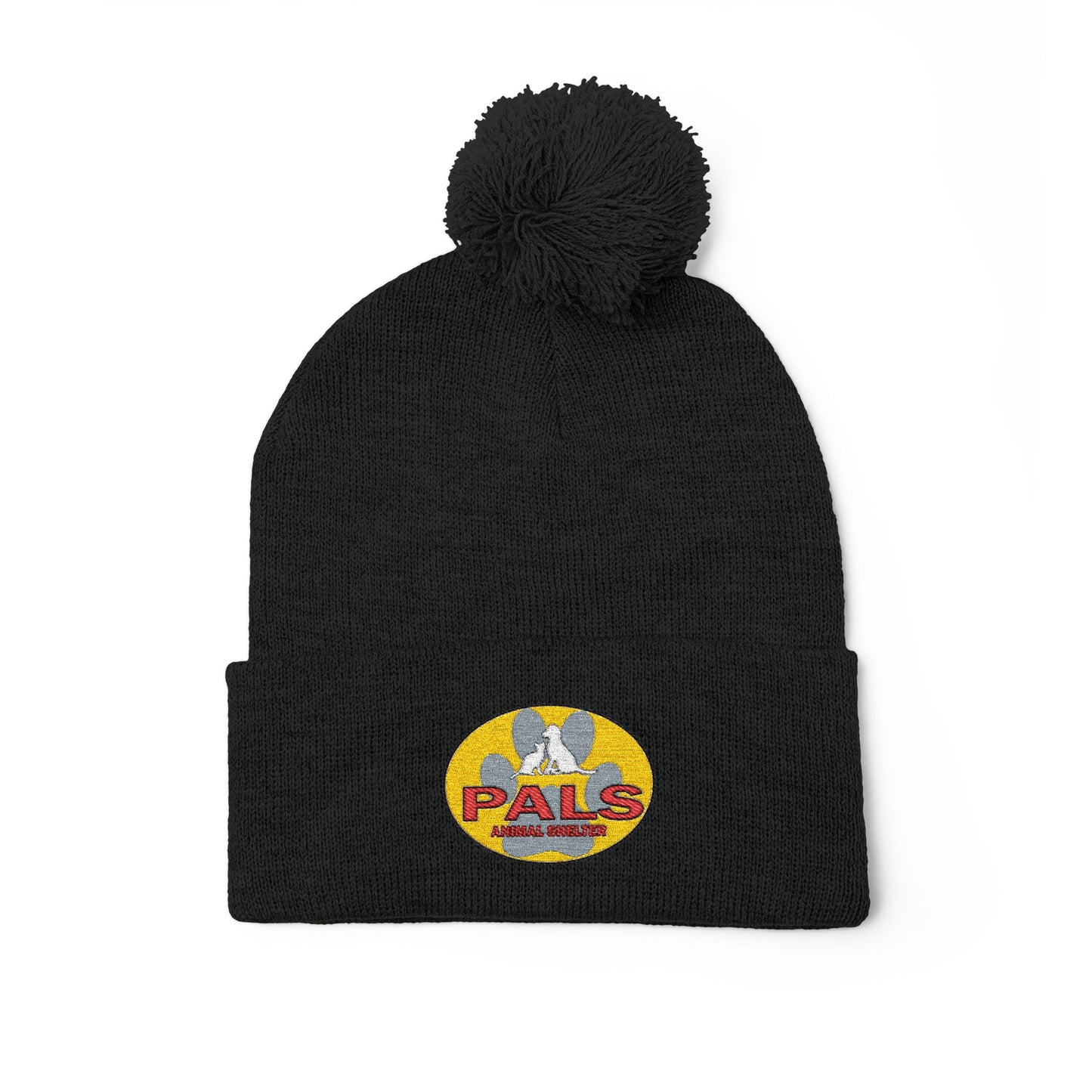 PALS Animal Shelter Embroidered Pom-Pom Beanie