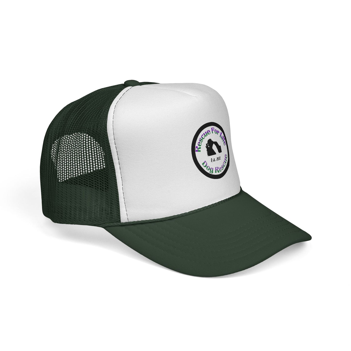 Rescue For Life Trucker Hat with Retro Patch