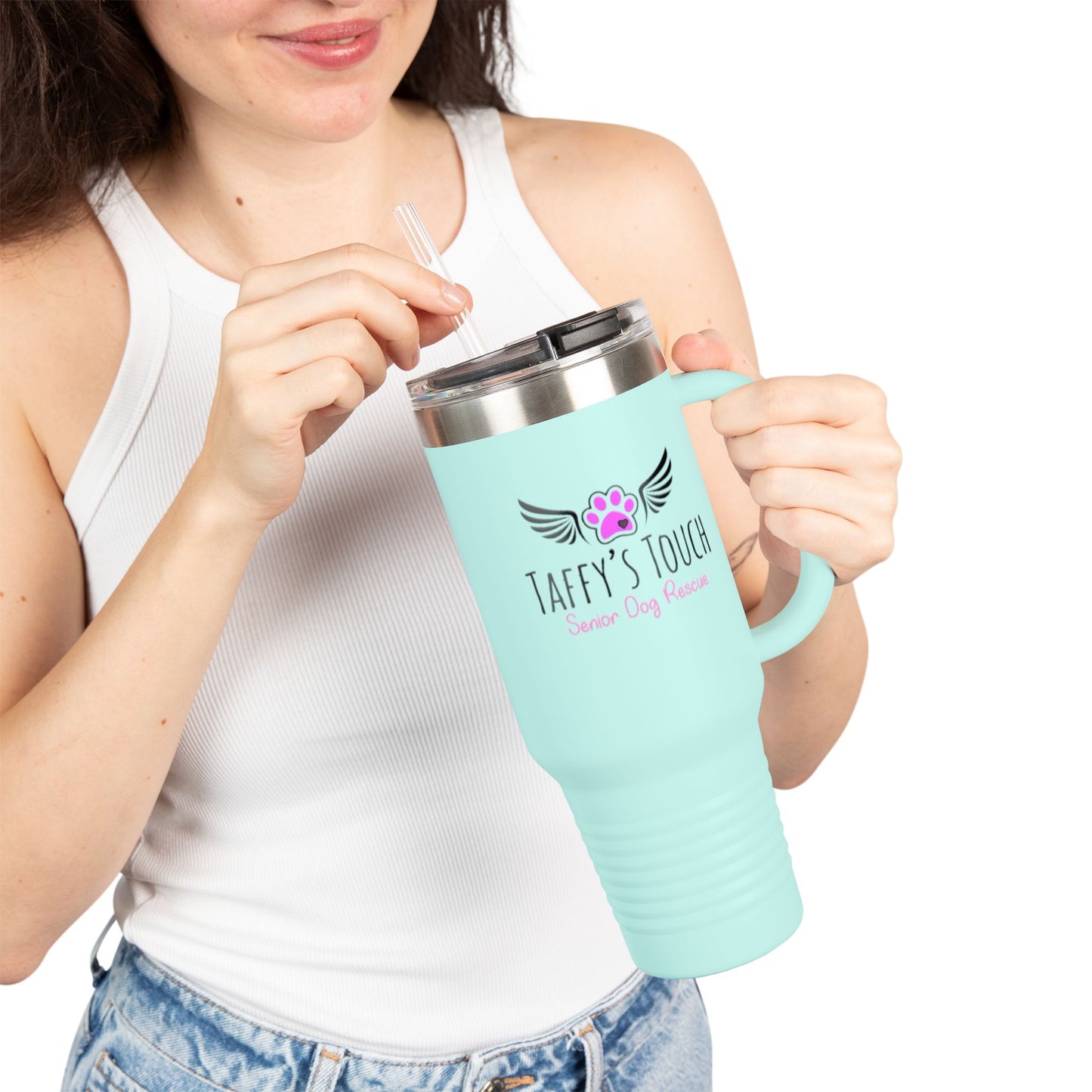 Taffy’s Touch Senior Dog Rescue - 40oz Insulated Travel Mug