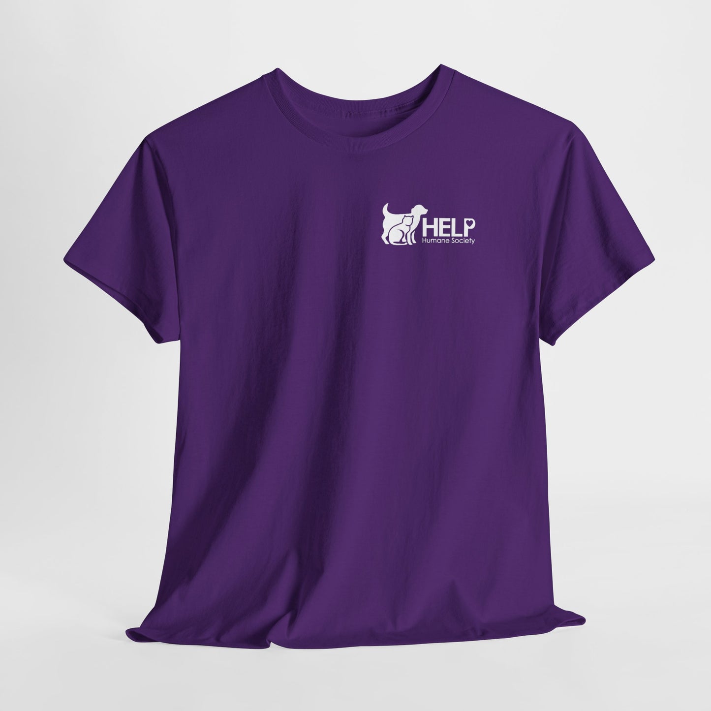 HELP Humane Society White Logo Adult Fundraising T‑Shirt