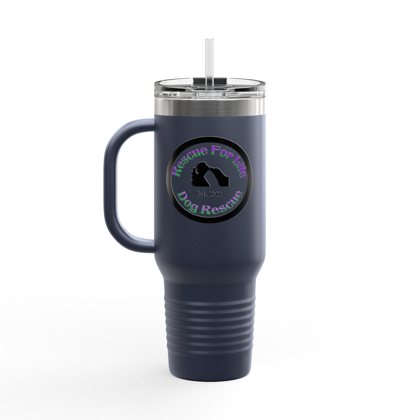 Rescue For Life Dog Rescue Classic Logo - 40oz Insulated Travel Mug