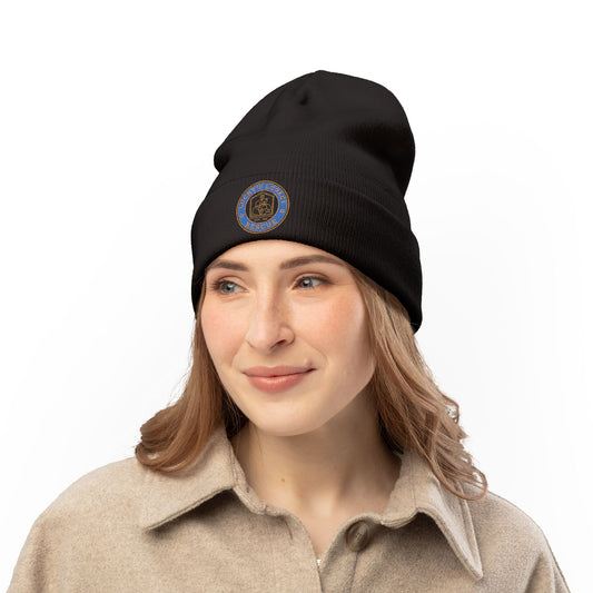 Lucky's Legacy Embroidered Seal Knit Beanie – Classic Winter Hat
