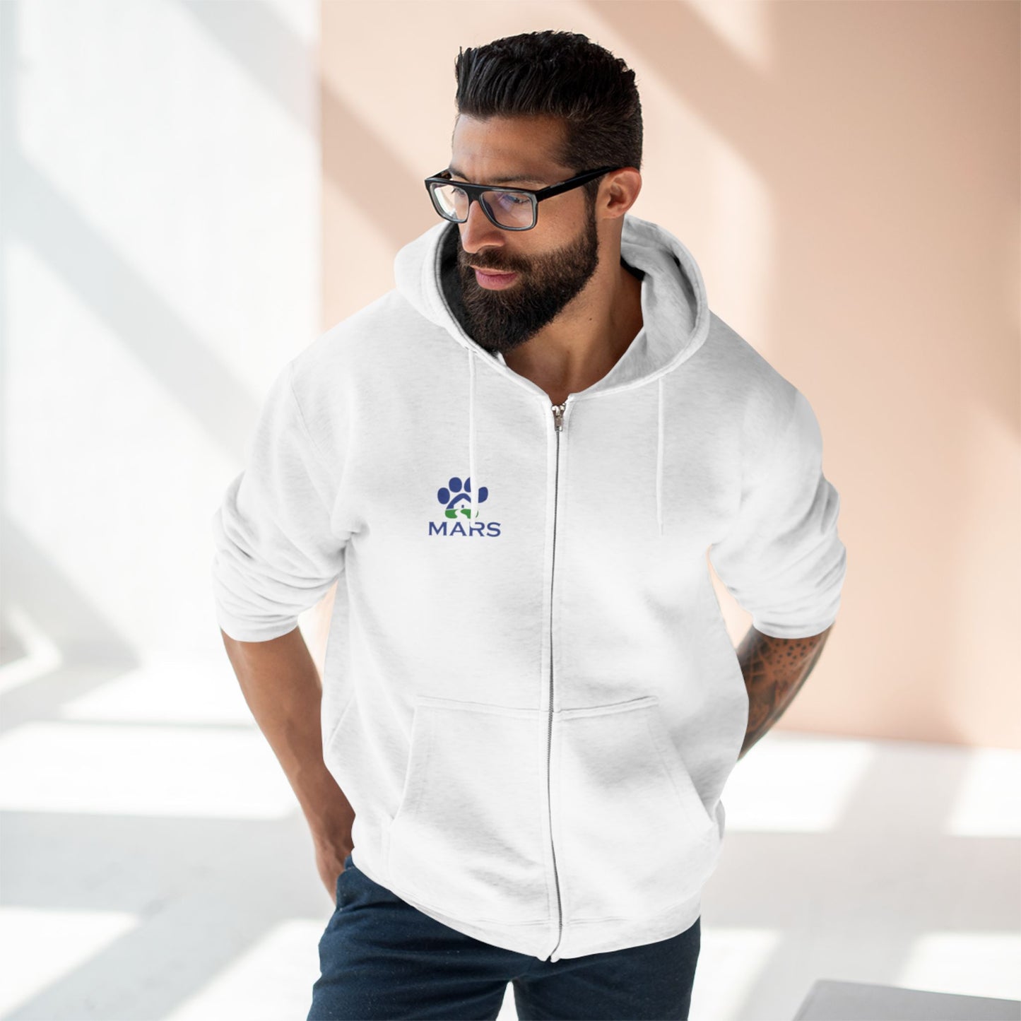 MARS Logo Zip-Up Hoodie
