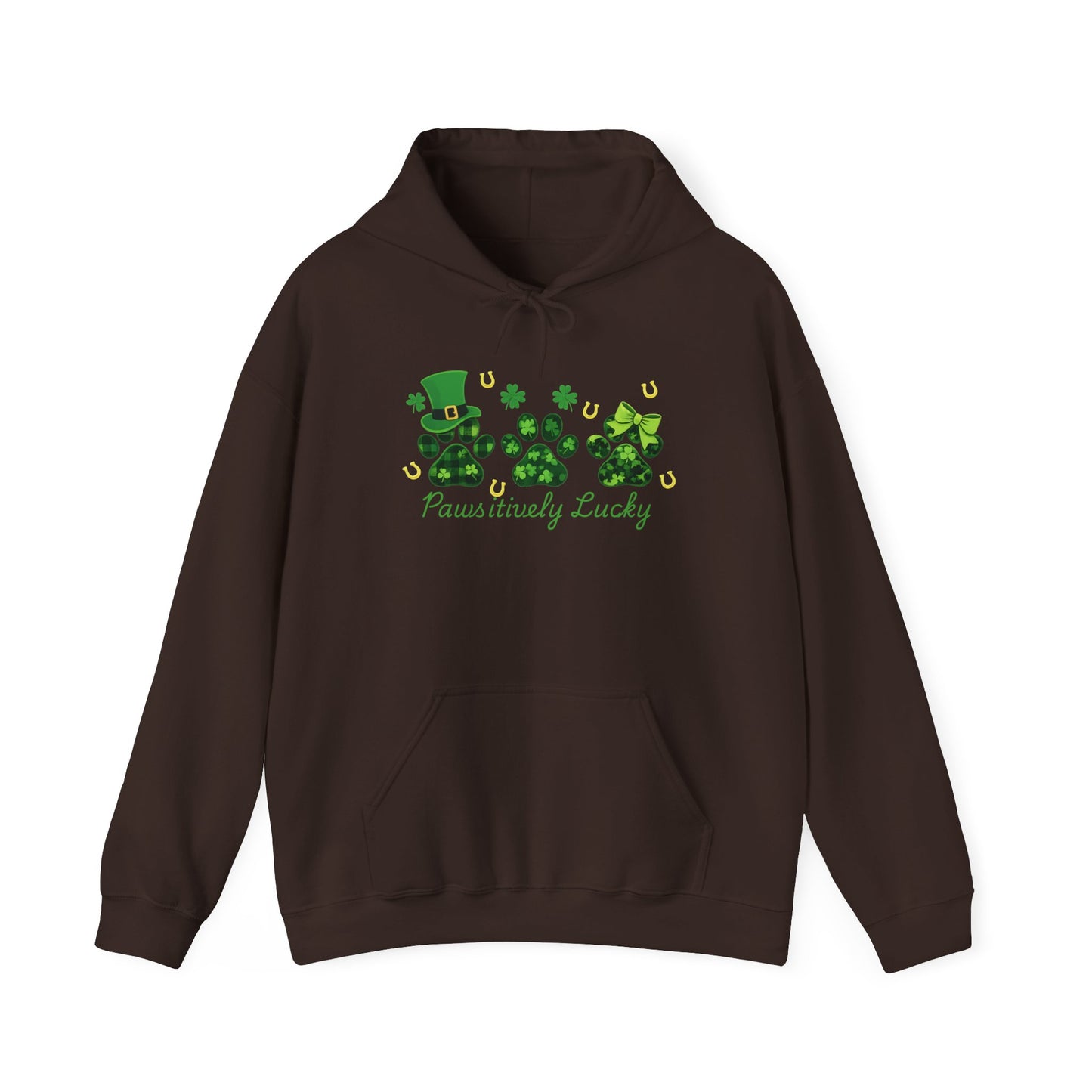 Staff Inventory Delta Animal Shelter Paws-itevely Lucky Hoodie - Delta Logo on Back