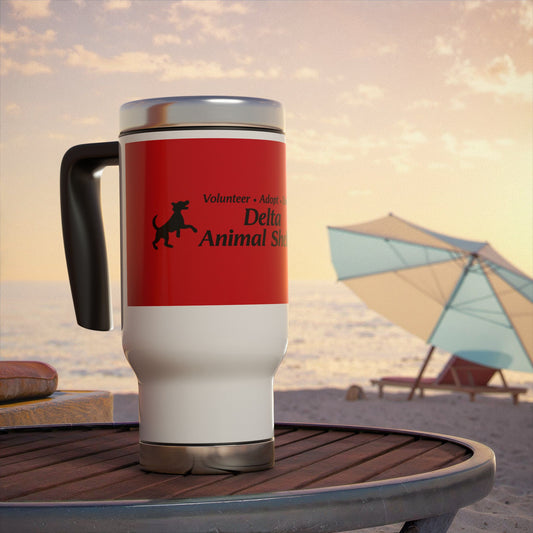 Delta Animal Shelter Travel Mug -  14oz Stainless Steel Handle Tumblers