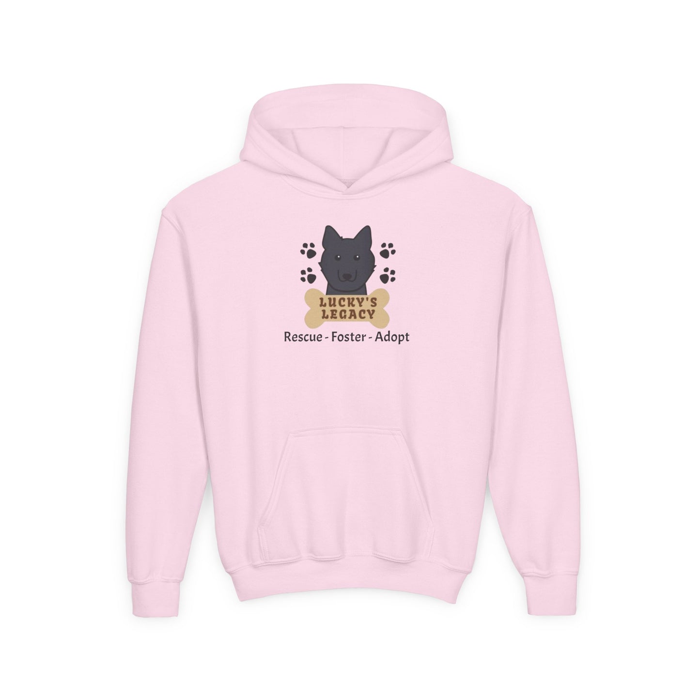 Lucky's Legacy Rescue Foster Adopt Youth Hoodie Sweatshirt