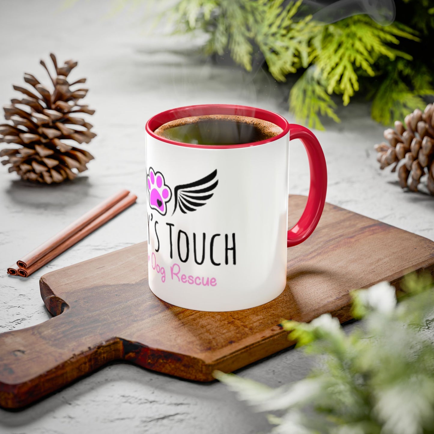 Taffy's Touch Senior Dog Rescue Mug — Colorful 11oz/15oz