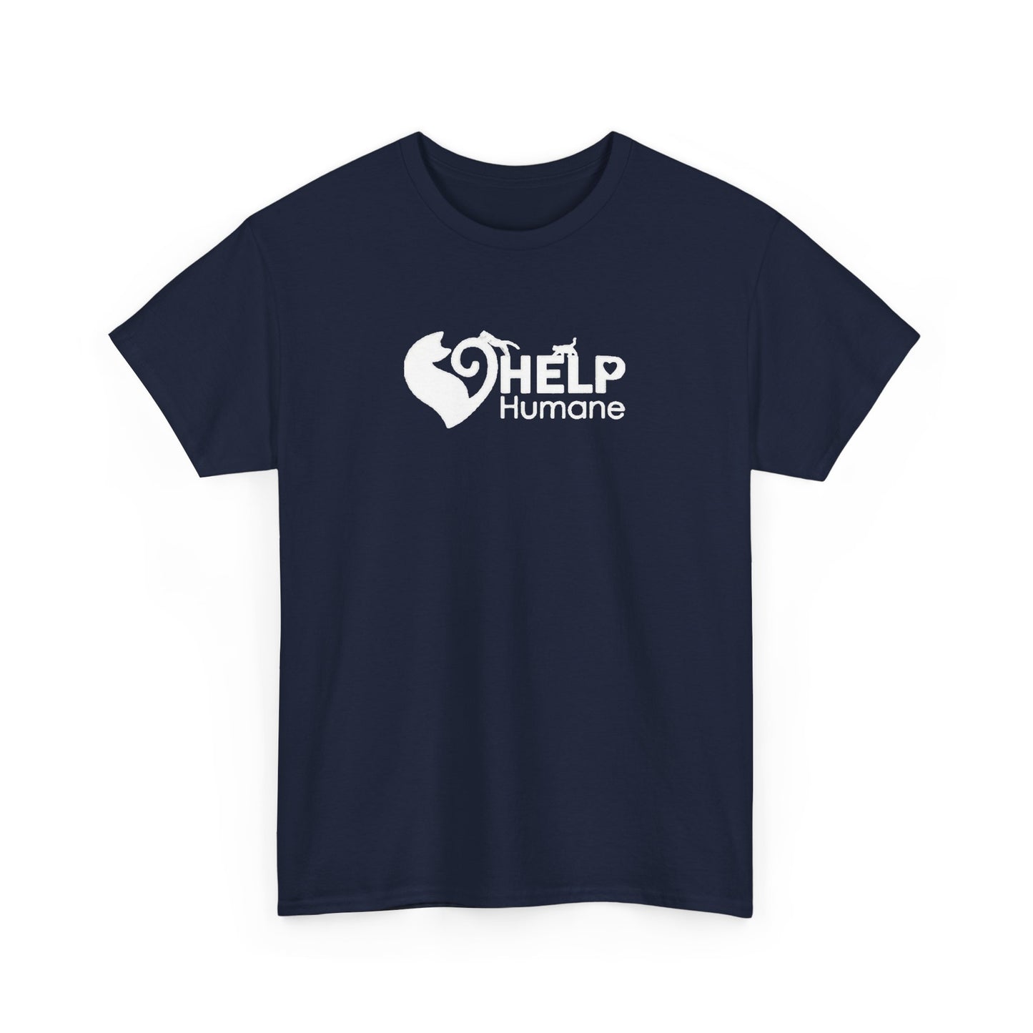 Help Humane Navy Unisex Heavy Cotton Tee