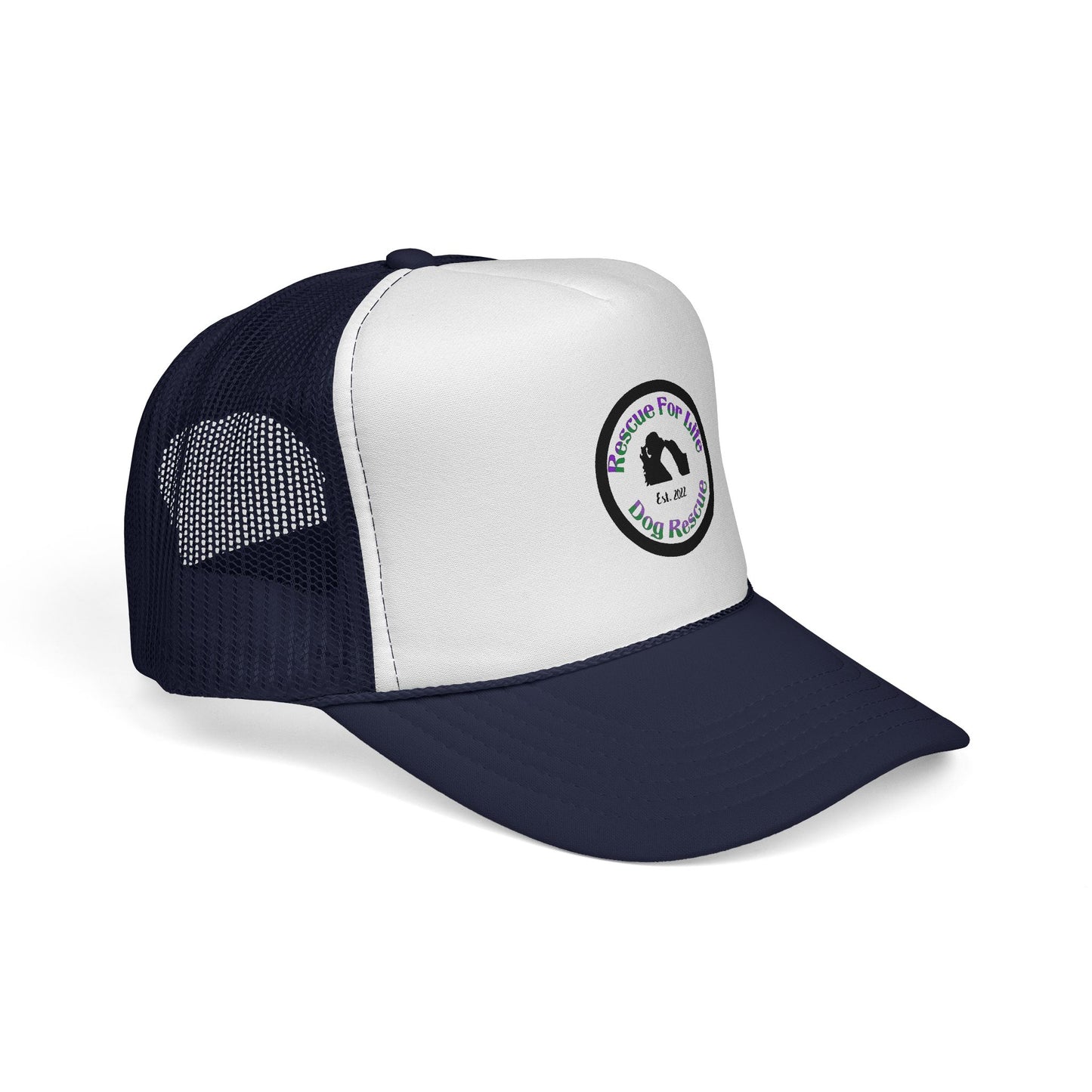 Rescue For Life Trucker Hat with Retro Patch