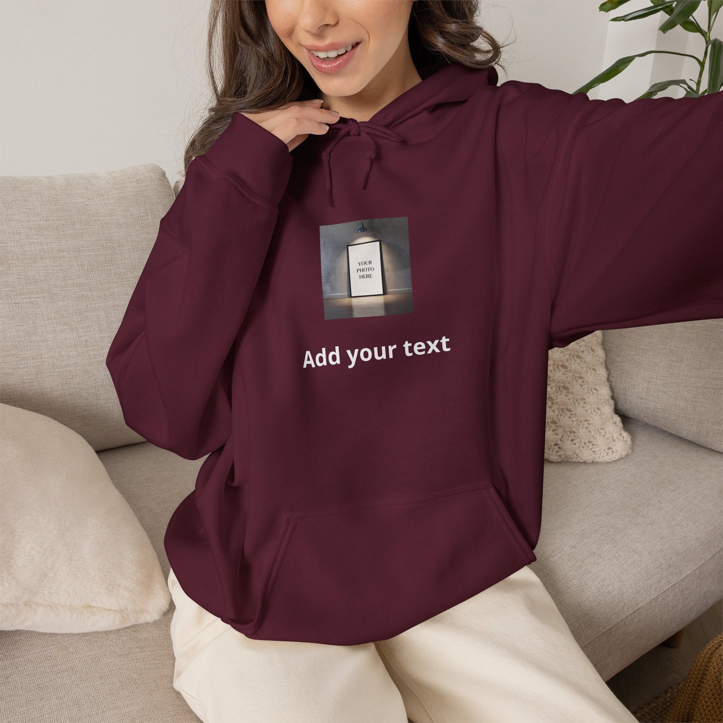 Custom Photo & Text Hoodie