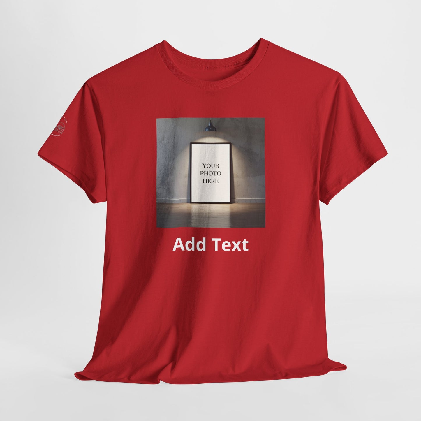 Northwoods Shelter Customizable Tee — Add Text and an Image!
