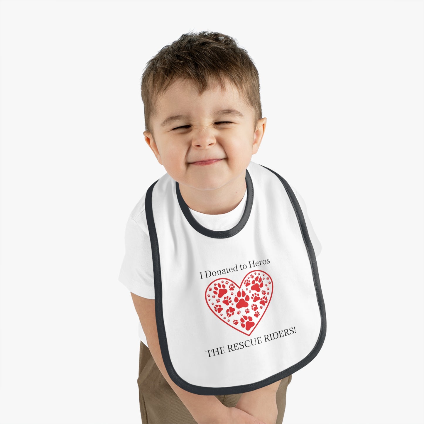 Rescue Riders Heartfelt Donation Baby Bib