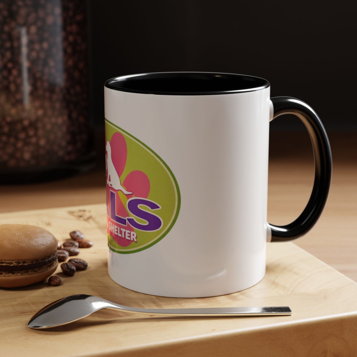 PALS Animal Shelter Accent Coffee Mug – 11/15oz Pet Rescue Logo Mug