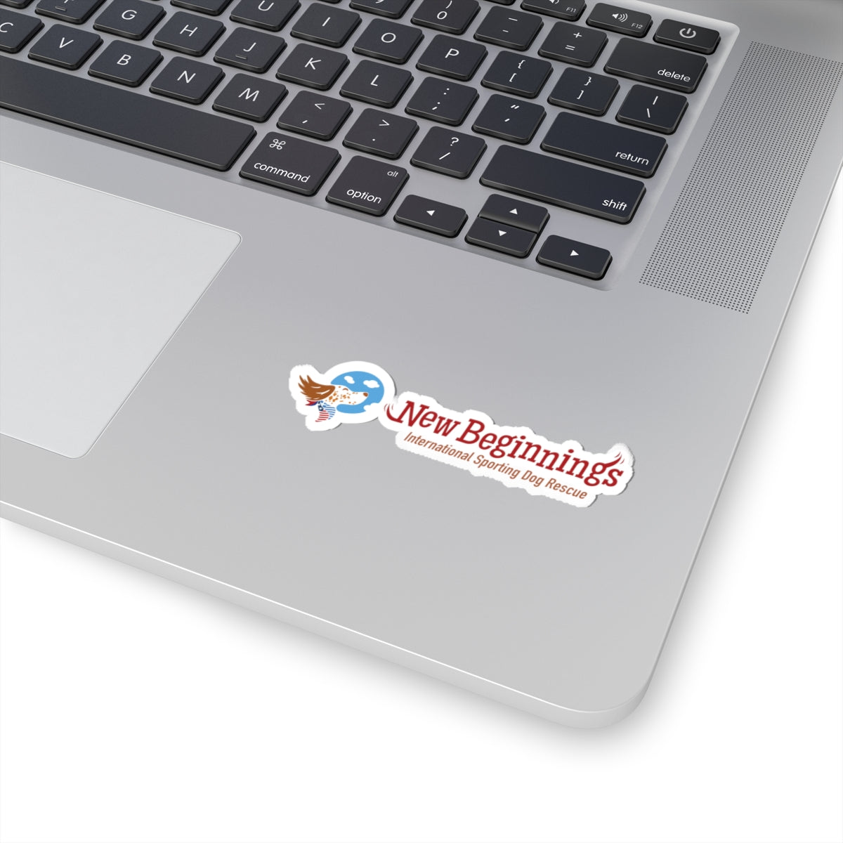New Beginnings Rescue Logo Sticker — Kiss-Cut Sporting Dog Rescue Decal