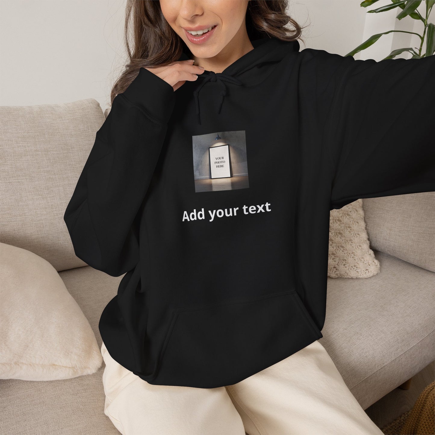 Custom Photo & Text Hoodie