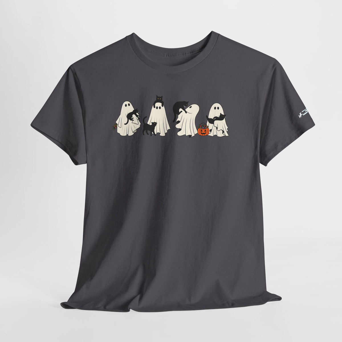 Delta Animal Shelter Cute Ghost Cats Halloween T‑Shirt