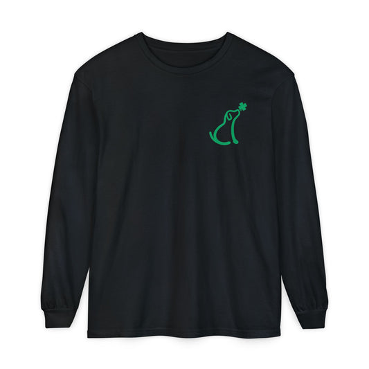 Staff Inventory Delta Animal Shelter Long Sleeve St. Patrick's Day Green Dog