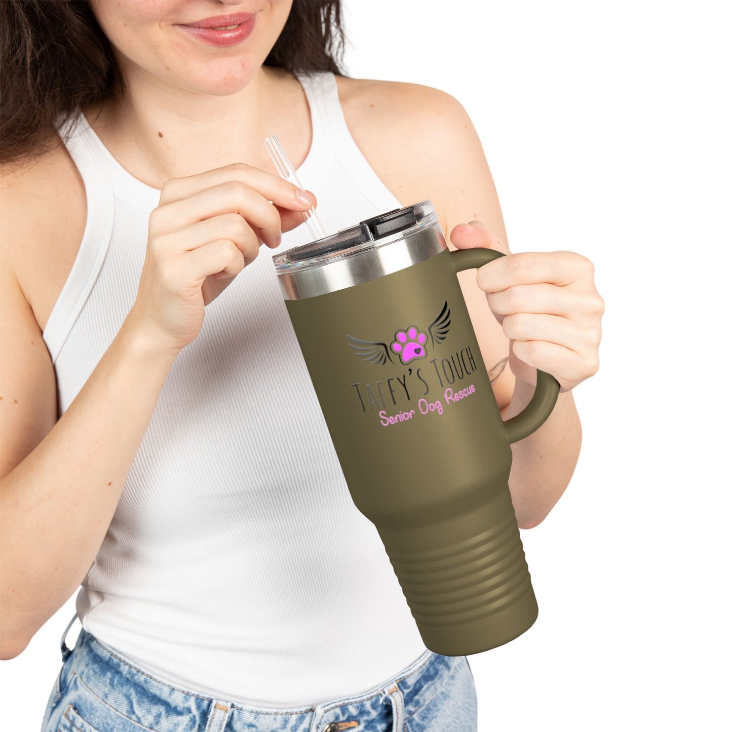 Taffy’s Touch Senior Dog Rescue - 40oz Insulated Travel Mug