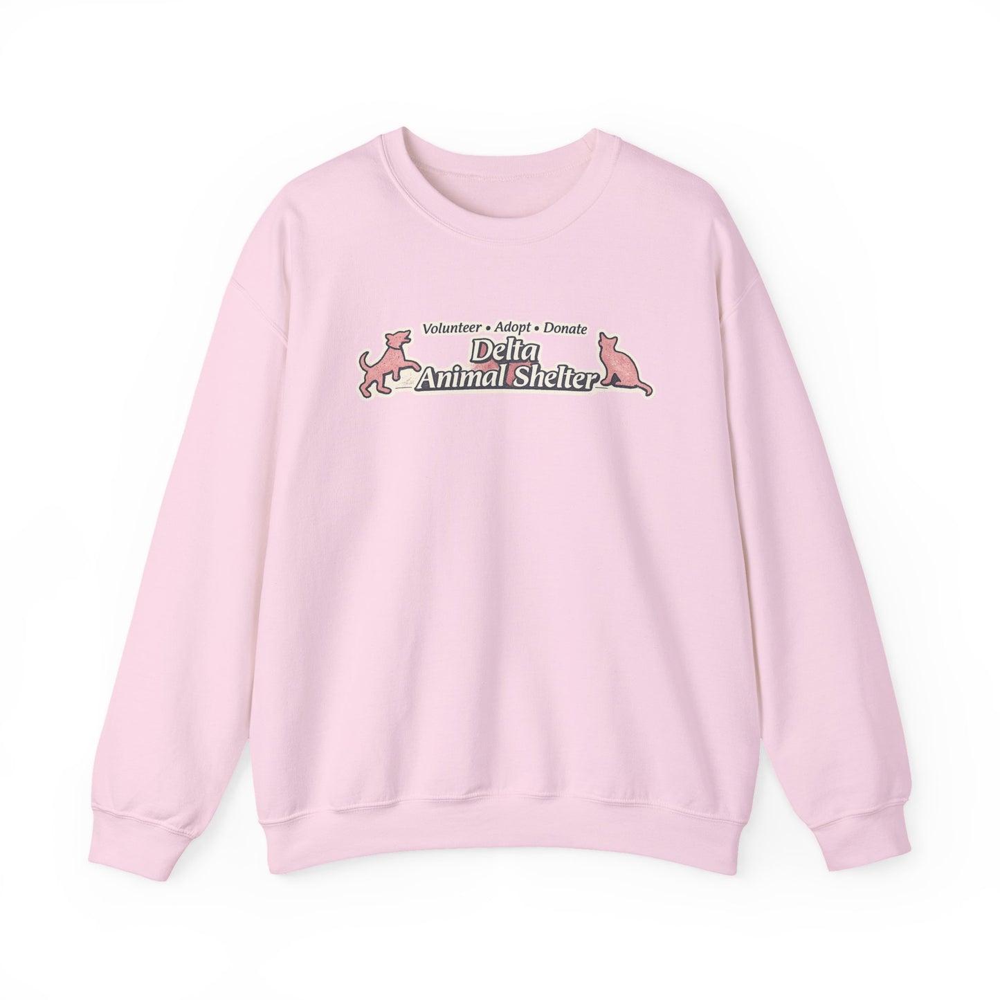 Delta Animal Shelter "Retro" Collection Crewneck Sweatshirt (Internal)