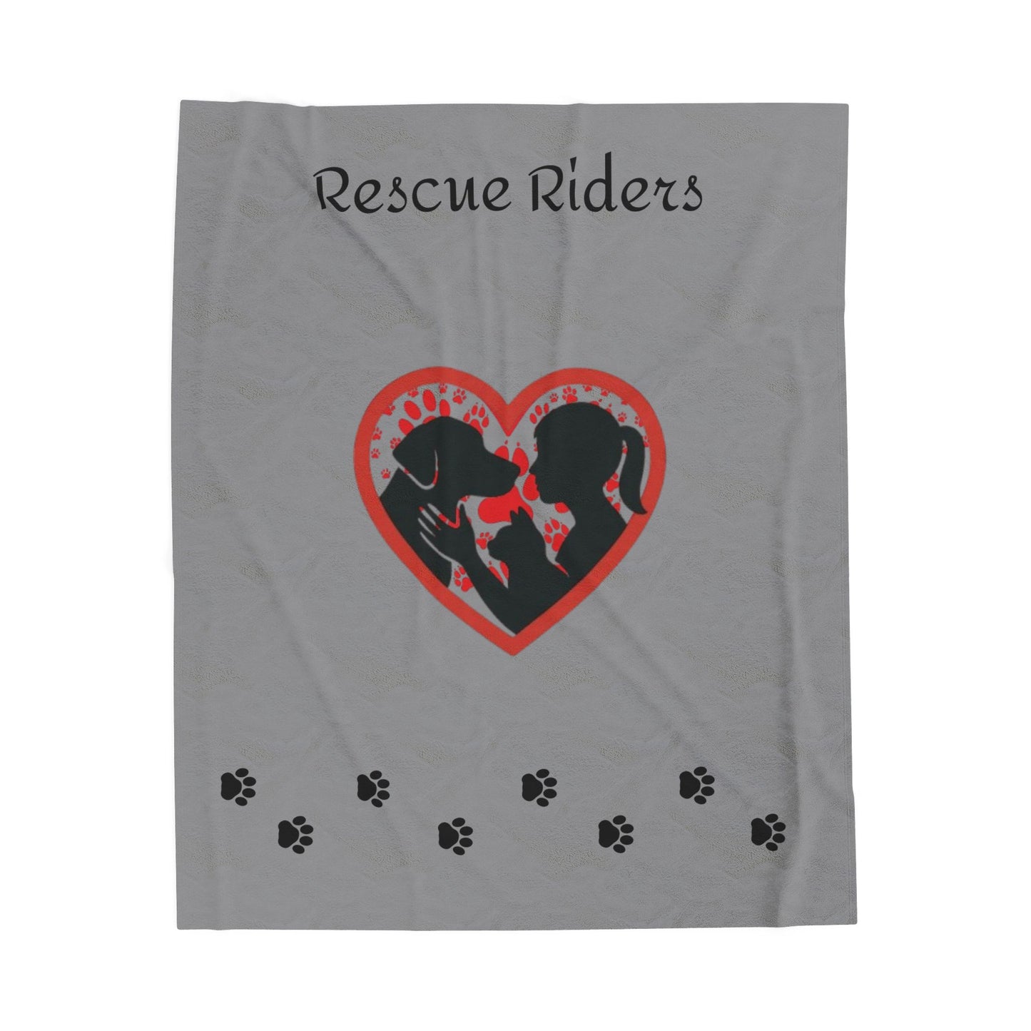 Rescue Riders Velveteen Plush Blanket for Dog Lovers