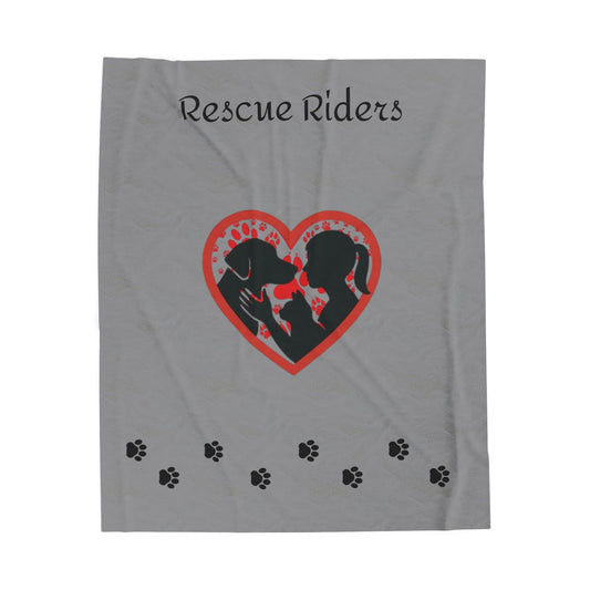 Rescue Riders Velveteen Plush Blanket for Dog Lovers