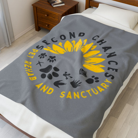 Second Chances Pet Rehab & Sanctuary Velveteen Plush Blanket