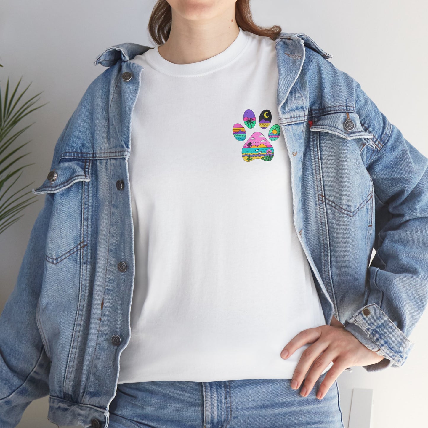 Help Humane Summer Paw Print T-Shirt