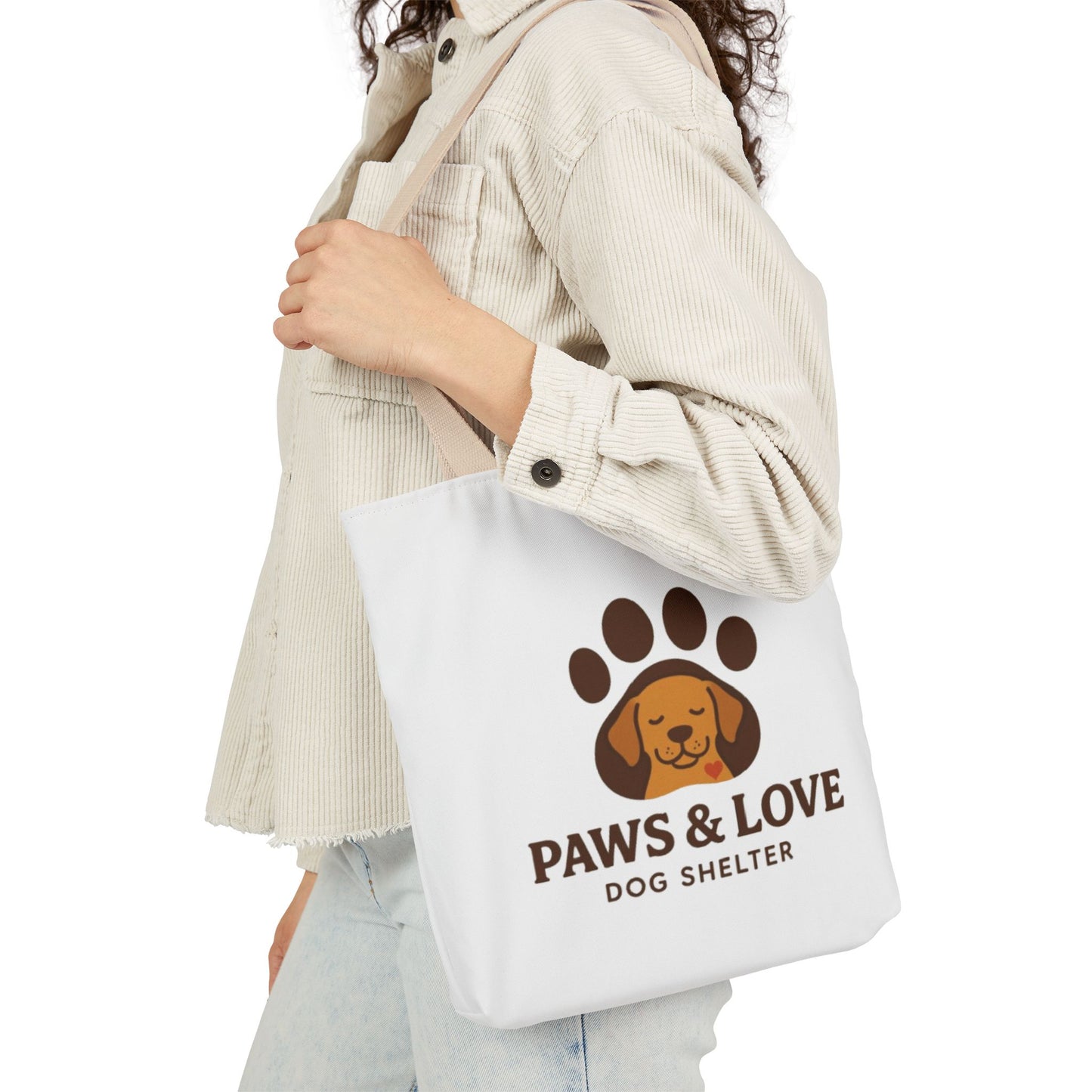 Paws & Love Canvas Tote Bag