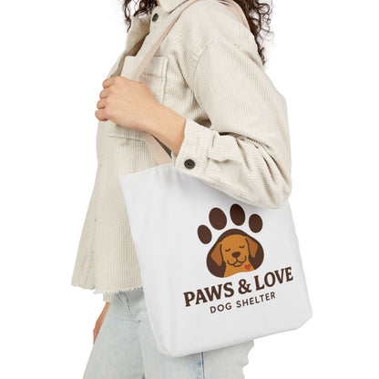 Paws & Love Canvas Tote Bag