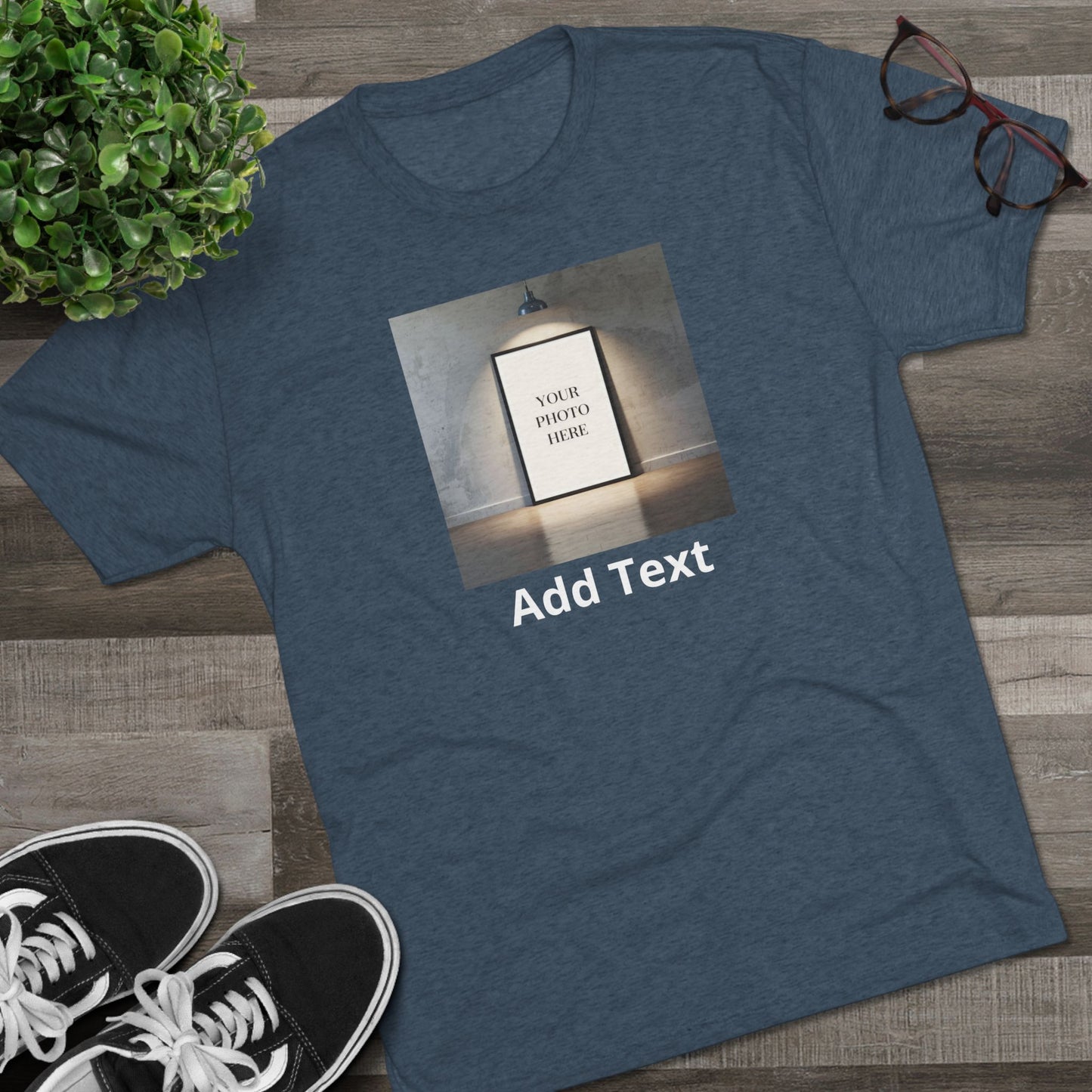 Customizable T-Shirt — Add Your Text & Photo