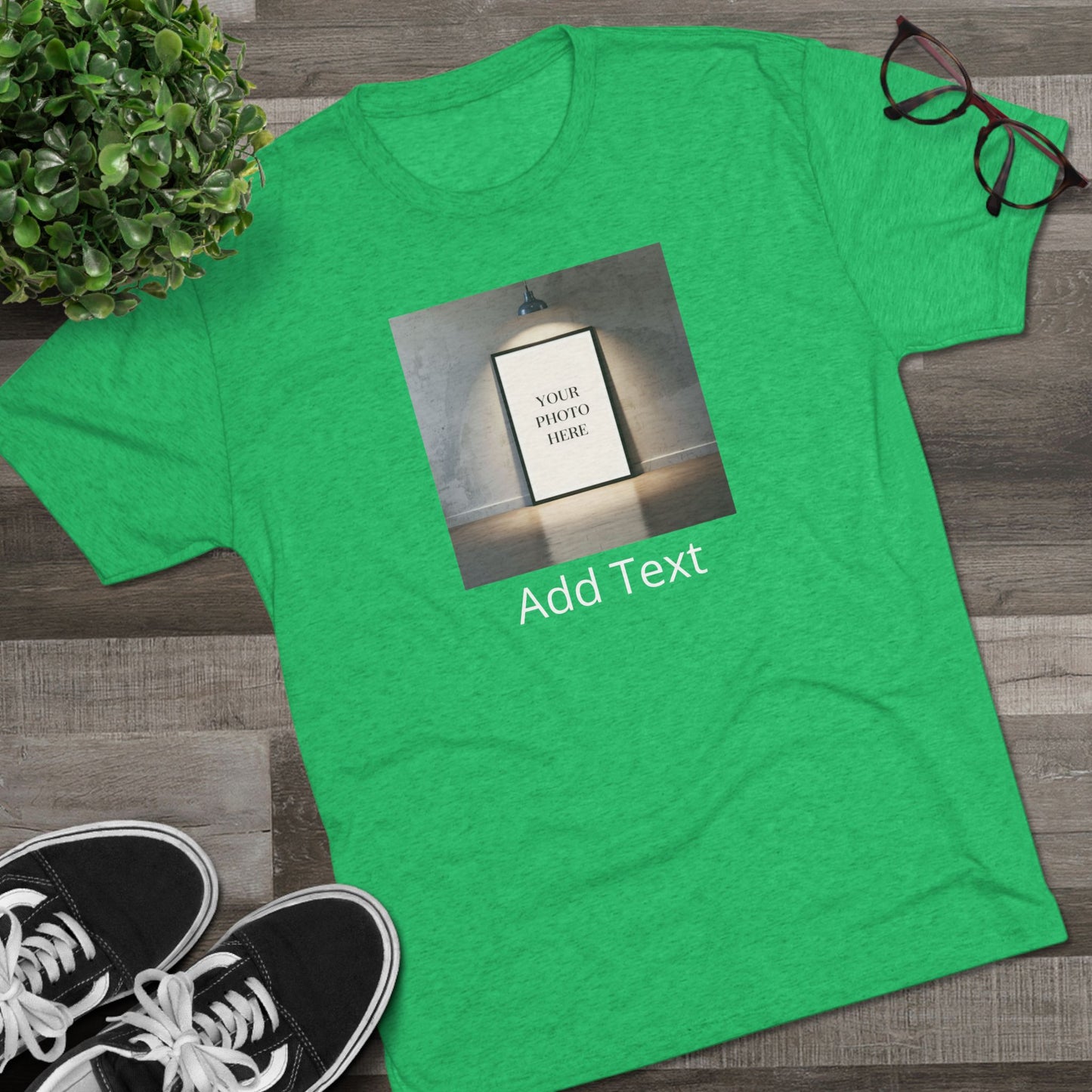 Customizable T-Shirt — Add Your Text & Photo