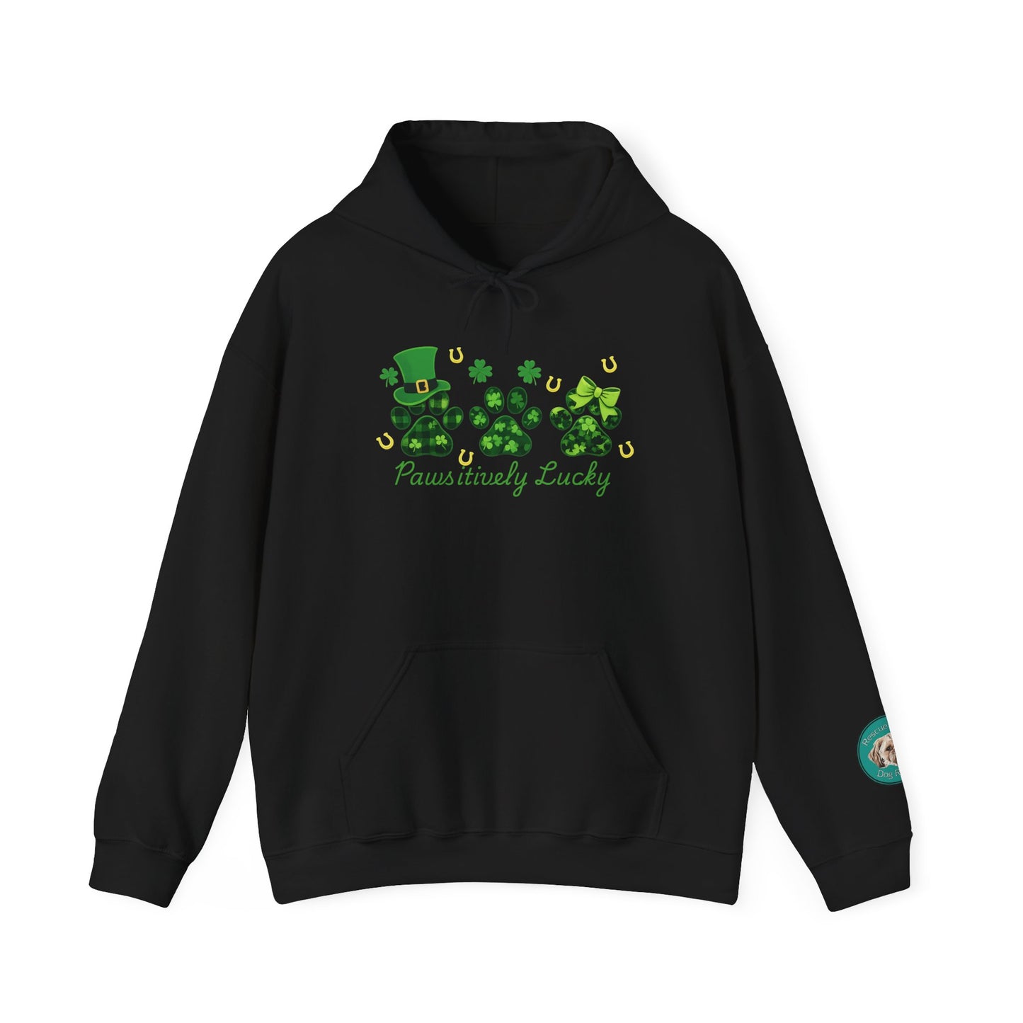 Rescue for Life Paws-itively Lucky St. Patrick's Day Hoodie