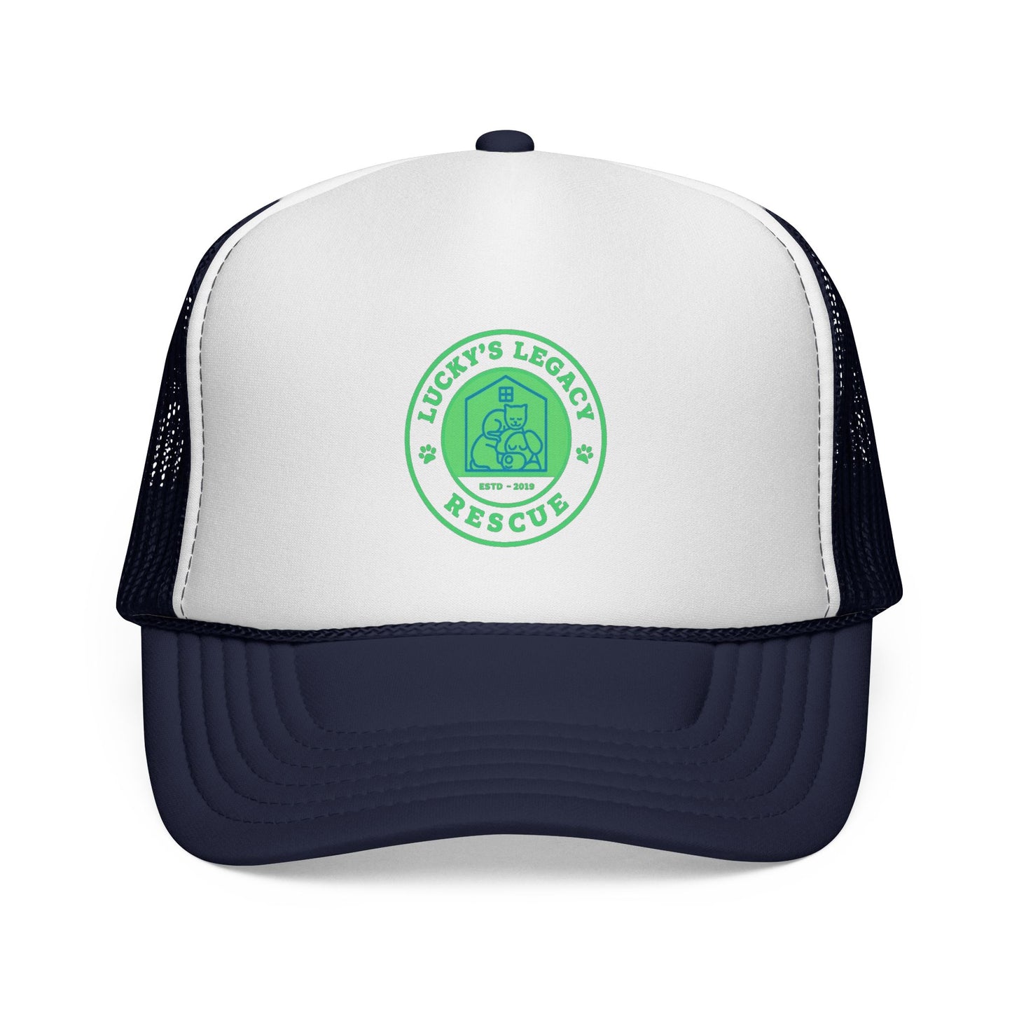 Lucky's Legacy Rescue Mesh Hat - New Green Logo!