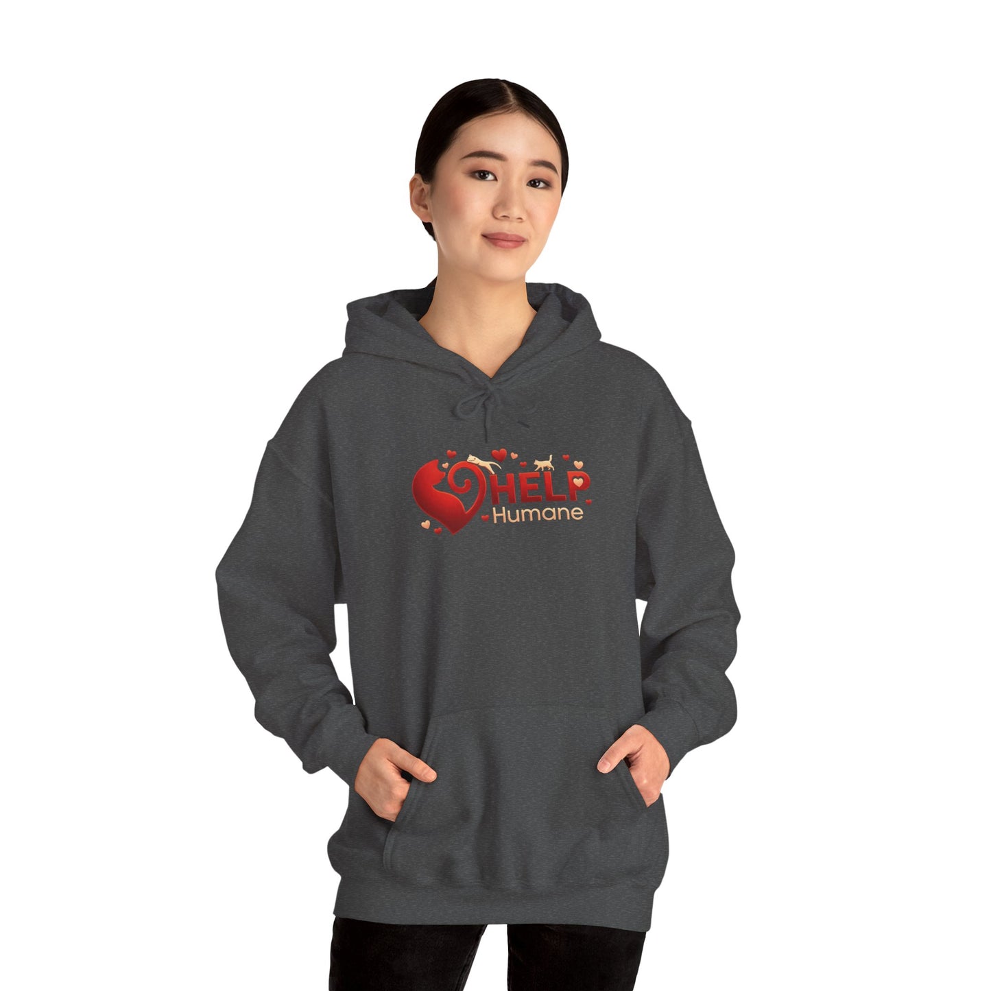Help Humane Heart Hoodie – Animal Rescue Charity Sweatshirt