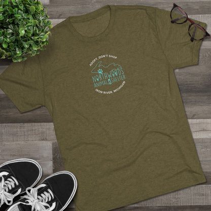 Northwoods Animal Shelter Breathable Tri- Blend T‑Shirt