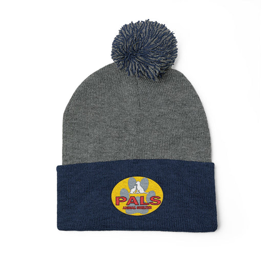 PALS Animal Shelter Embroidered Pom-Pom Beanie