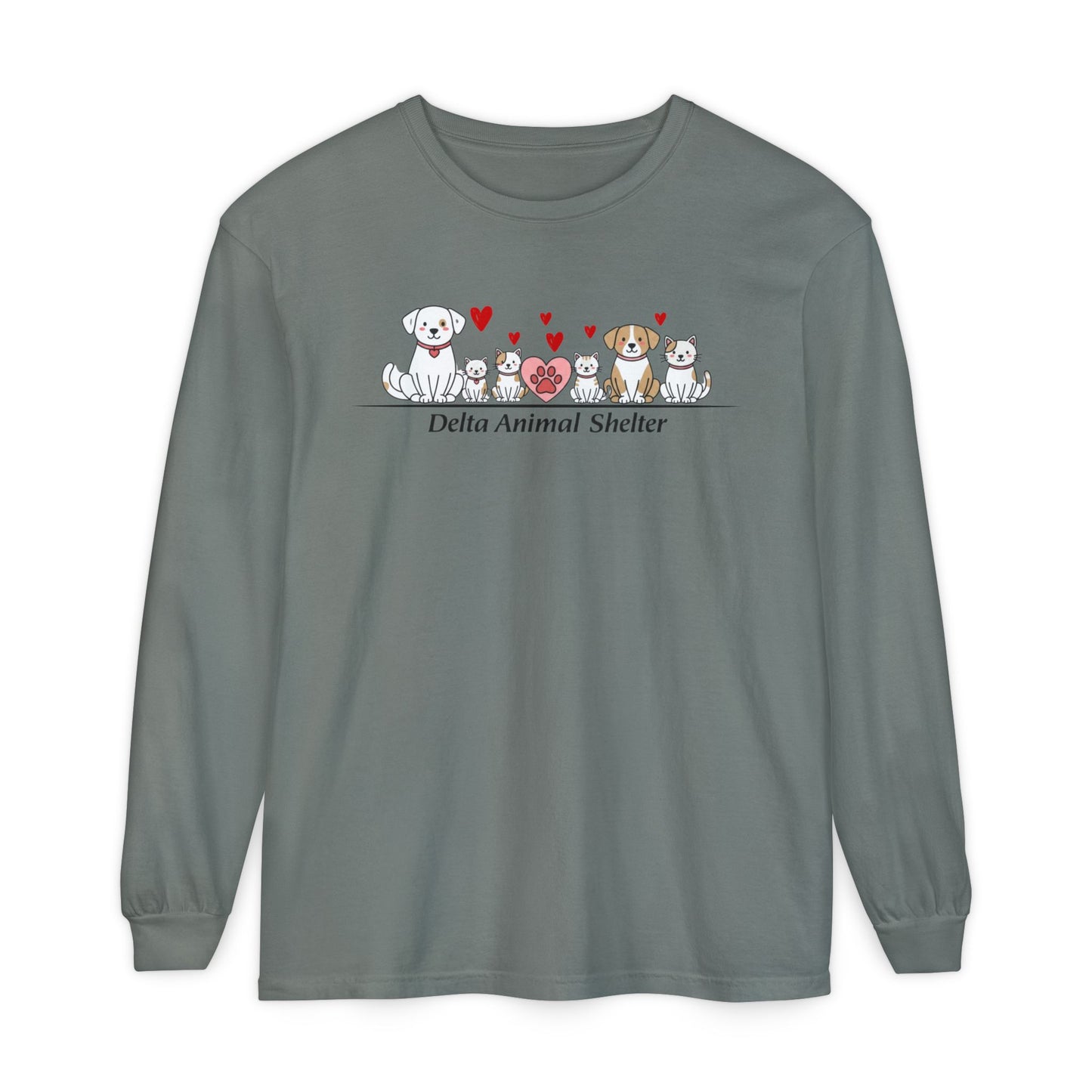 Delta Animal Shelter Long Sleeve Tee Valentine's Day Collection (Internal)