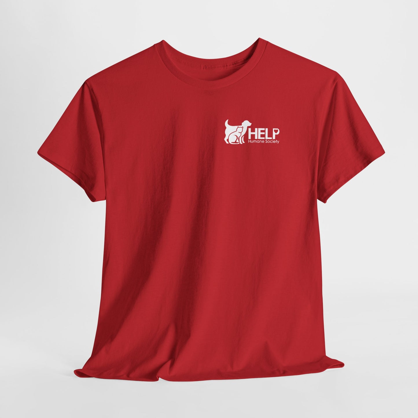 HELP Humane Society White Logo Adult Fundraising T‑Shirt