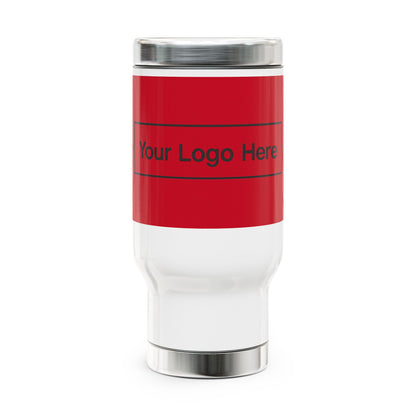 14oz Stainless Steel Travel Mug with Handle — Example Logo