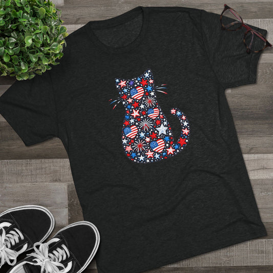 Delta 4th of July Kitty Breathable Tri Blend T-Shirt