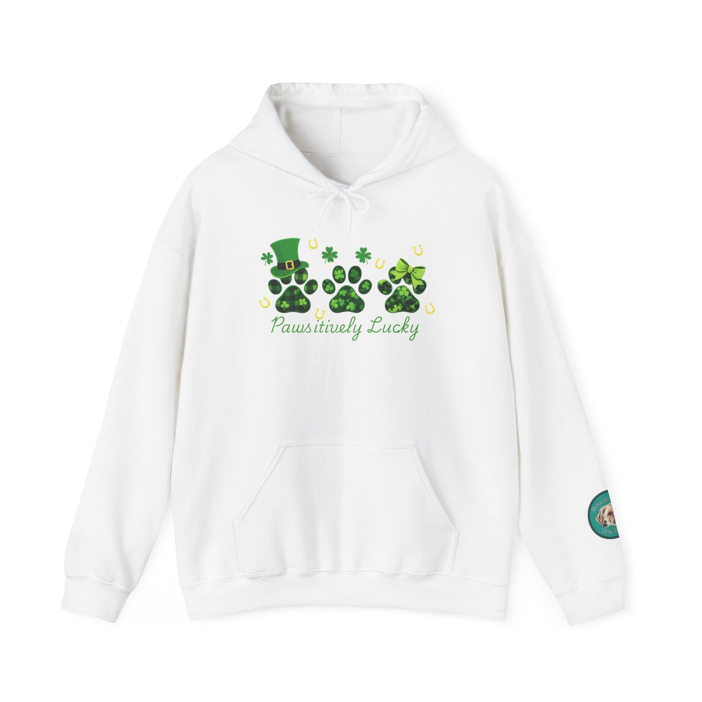 Rescue for Life Paws-itively Lucky St. Patrick's Day Hoodie