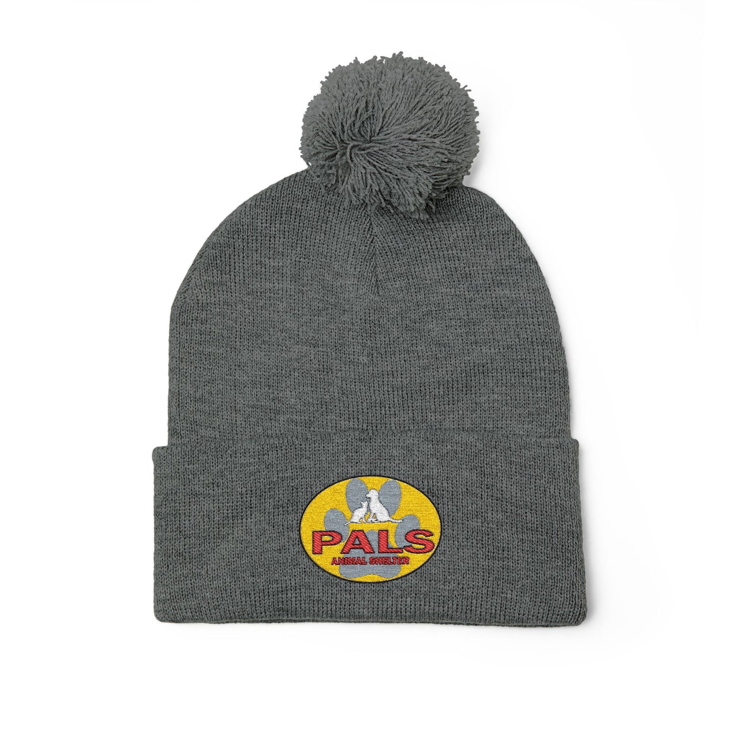 PALS Animal Shelter Embroidered Pom-Pom Beanie