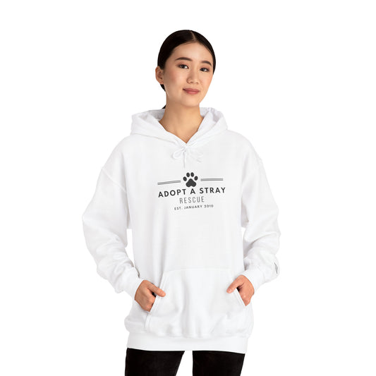 Adopt a Stray Rescue Hoodie — Paw Print Animal Rescue Sweatshirt