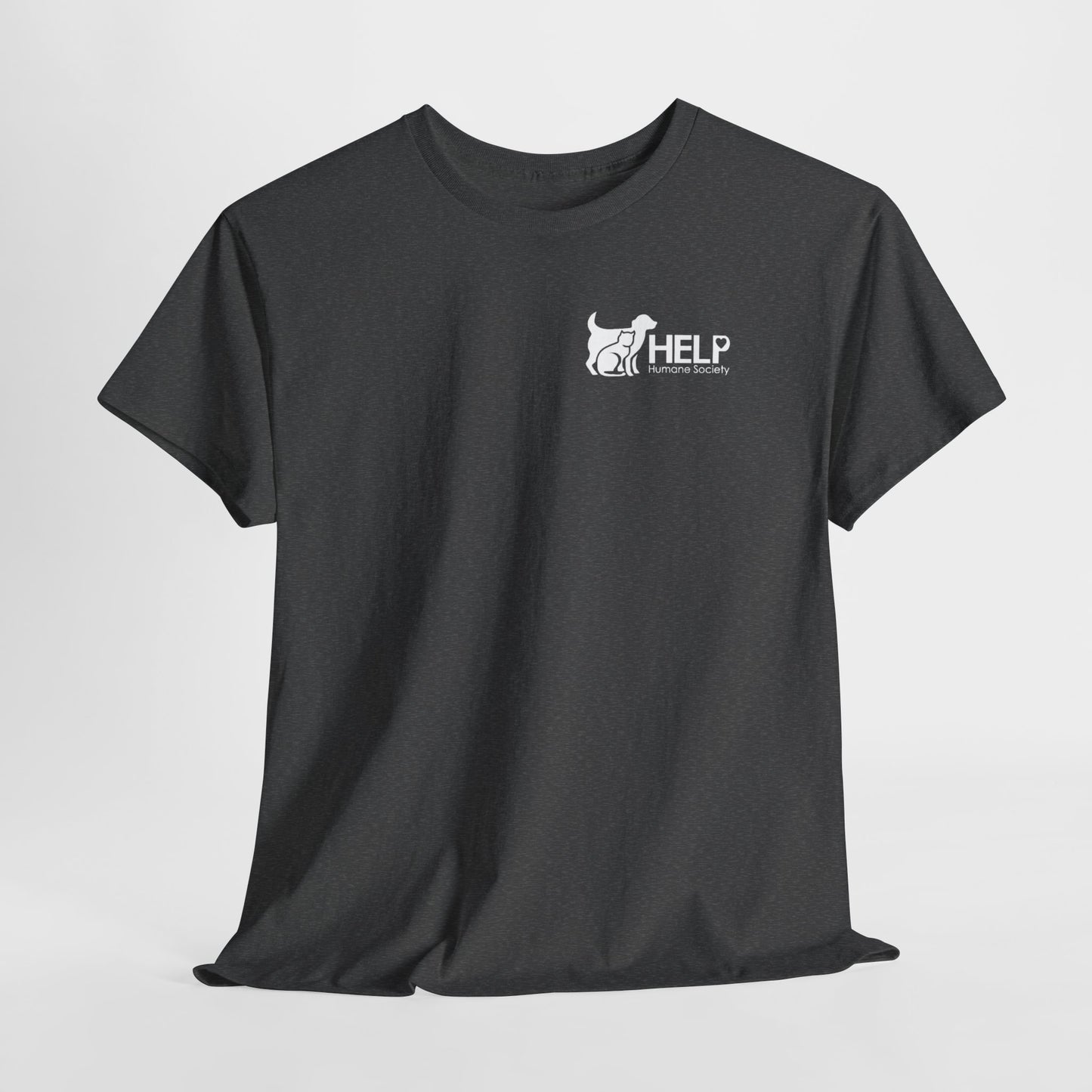 HELP Humane Society White Logo Adult Fundraising T‑Shirt