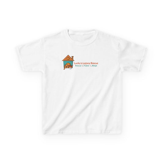 Lucky's Legacy Rescue Youth Tee Puppy House Logo